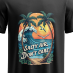 regular-fit-salty-air-dont-care-unisex-black-tshirt-close-up-view-yuvio