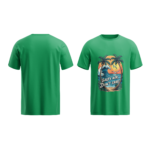 regular-fit-salty-air-dont-care-unisex-green-tshirt-front-back-view-yuvio