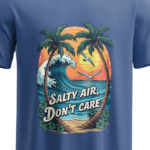 regular-fit-salty-air-dont-care-unisex-royal-blue-tshirt-close-up-view-yuvio