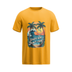 regular-fit-salty-air-dont-care-unisex-yellow-tshirt-front-view-yuvio