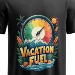 regular-fit-vacation-fuel-unisex-black-tshirt-front-view-yuvio