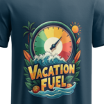 regular-fit-vacation-fuel-unisex-navy-blue-tshirt-front-view-yuvio