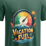 regular-fit-vacation-fuel-unisex-olive-green-tshirt-front-view-yuvio