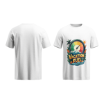 regular-fit-vacation-fuel-unisex-white-tshirt-front-back-view-yuvio